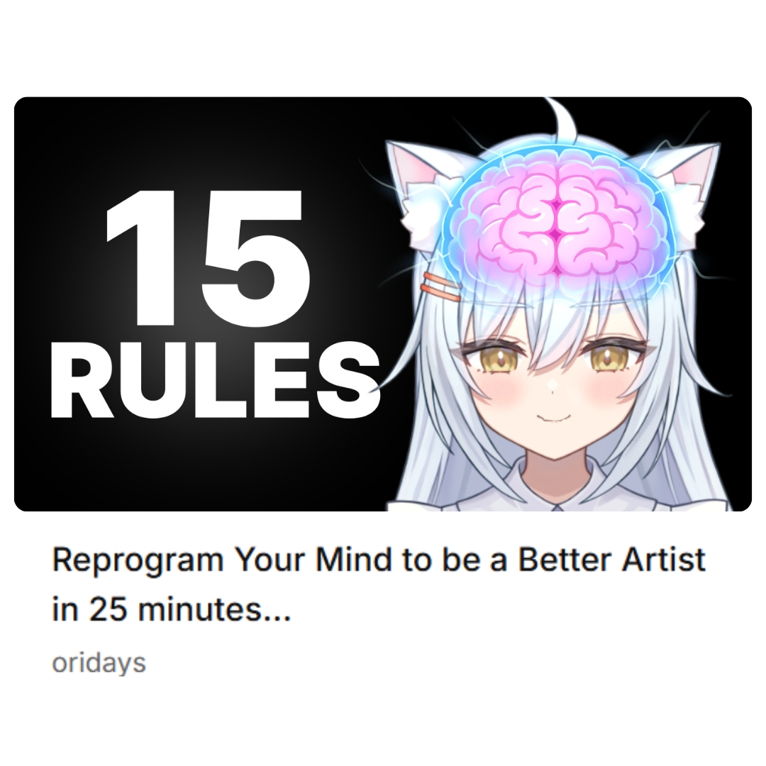 New video is up on the channel where I share the 15 rules for staying bad at art—and how to accidentally become a great artist by doing the exact opposite.

You can check the video out here 👇
youtube.com/watch?v=h4Edk1…

Enjoy! :)