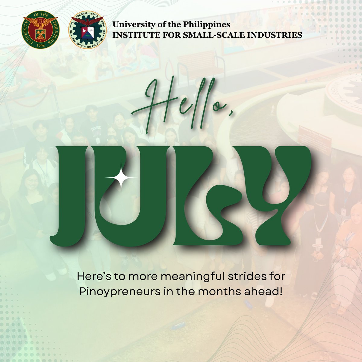 As we enter the second half of the year, may we continue to grow, support one another, and make a lasting difference in our communities.

Let’s keep the momentum and work toward a productive and sustainable journey for the rest of 2025!

#HelloJuly #WelcomeJuly #UPISSI