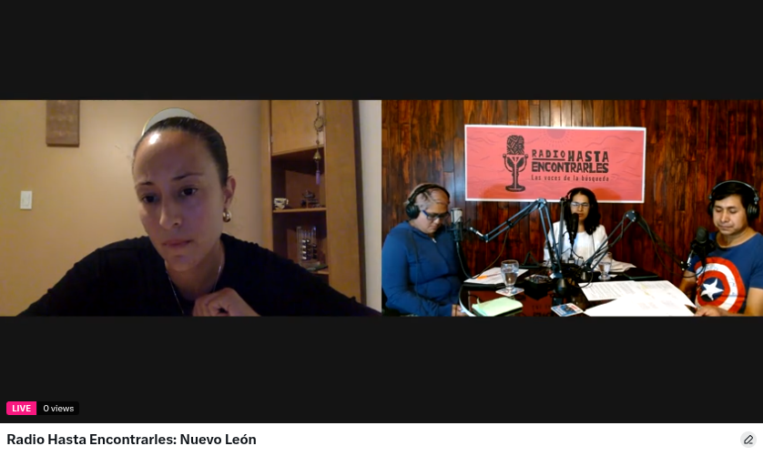 Narrativas y Memorias (@y_memorias) on Twitter photo 📻#RadioHastaEncontrarles 𝐿𝑎𝑠 𝑣𝑜𝑐𝑒𝑠 𝑑𝑒 𝑙𝑎 𝑏ú𝑠𝑞𝑢𝑒𝑑𝑎 Nuevo León
📣En vivo ahora Chantal Flores (<a href="/chantal_f/">Chantal Flores @chantalflores.bsky.social</a>) , periodista independiente hablando sobre Nuevo León y la problemática de desaparición en el estado, dentro de la sección "Características de la 📻#RadioHastaEncontrarles 𝐿𝑎𝑠 𝑣𝑜𝑐𝑒𝑠 𝑑𝑒 𝑙𝑎 𝑏ú𝑠𝑞𝑢𝑒𝑑𝑎 Nuevo León
📣En vivo ahora Chantal Flores (<a href="/chantal_f/">Chantal Flores @chantalflores.bsky.social</a>) , periodista independiente hablando sobre Nuevo León y la problemática de desaparición en el estado, dentro de la sección "Características de la
