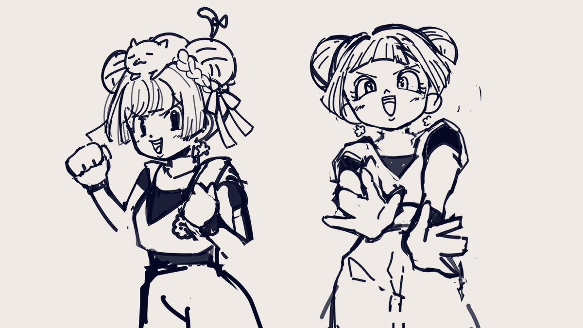 kanade_biscotte's tweet photo. 私：ドラゴンボール配信用のイラスト描いてほしい！
友達：いいよ

←見せてもらったラフ画
納品されたイラスト(無償)→ https://t.co/5wX5Pwi2iS