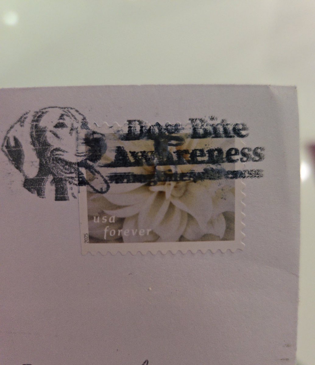 Thank you, <a href="/USPS/">U.S. Postal Service</a>, for stamping “Dog Bite Awareness Month” on top of every stamp of my mailed WEDDING INVITATIONS. Hello?!?!

You might as well have told me you were gonna do that so we wouldn’t have wasted the $100+ on stamps. I would have gone for the cheaper ones if I knew.