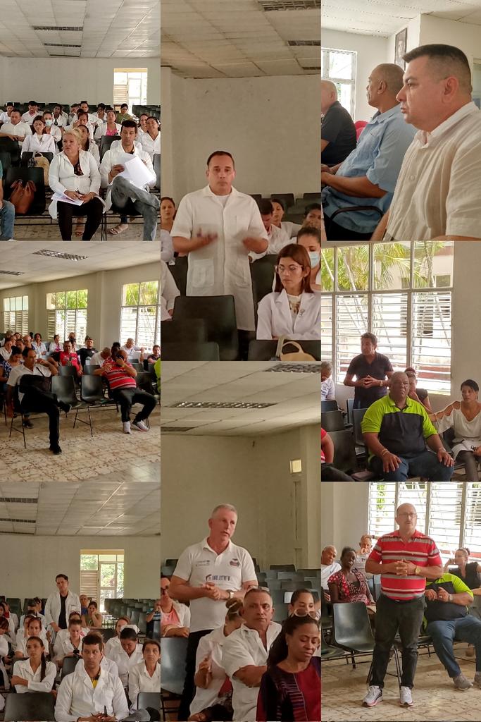 Centró el debate hoy en #FreyreLaTierraMásHermosa el cumplimiento de cada indicador del Programa Materno Infantil. Ratifican el compromiso de mantener los indicadores de calidad obtenidos y seguir perfeccionando el trabajo.  #HonorHolguinero #CubaEsSalud