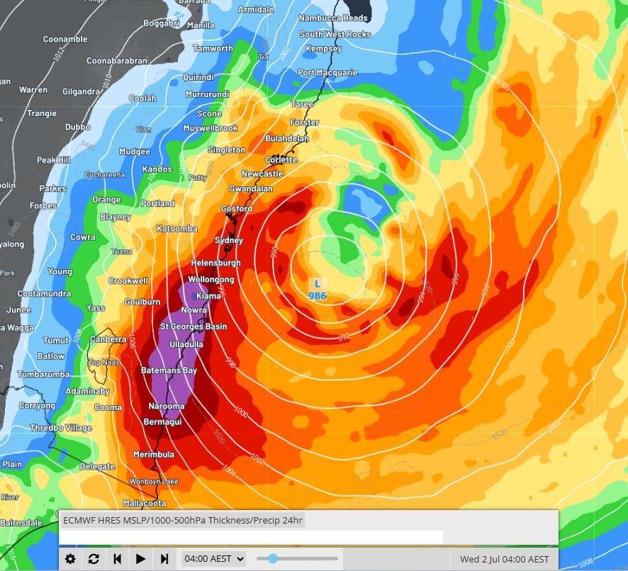 🌀🌀EAST COAST LOW🌀🌀

Lots of chat about "Bomb Cyclone" being a "media beat up."

It's an official meteorological term used when the process of "Bombogenesis" occurs with a mid-latitude low. 

Meaning: the low drops a required 15hPa within 24 hours at this latitude. 

<a href="/10NewsAU/">10 News</a>