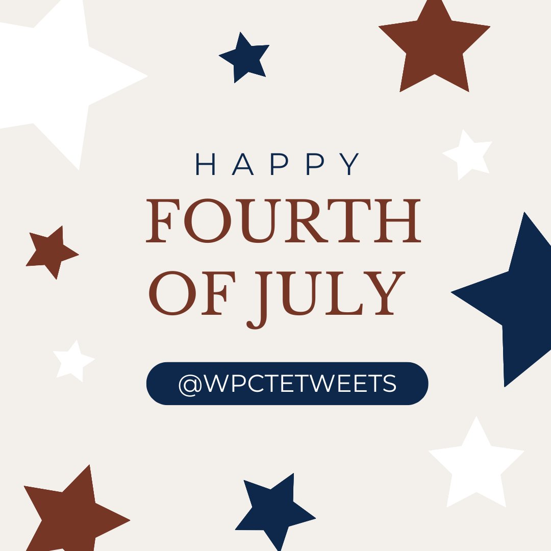 📚🇺🇸 Happy Fourth of July from WPCTE!

Today we celebrate the stories, voices, and ideals that shaped our nation. May we continue to inspire critical thinking, meaningful dialogue, and a love of language and liberty.

#FourthOfJuly #WPCTE #TeachTheStory