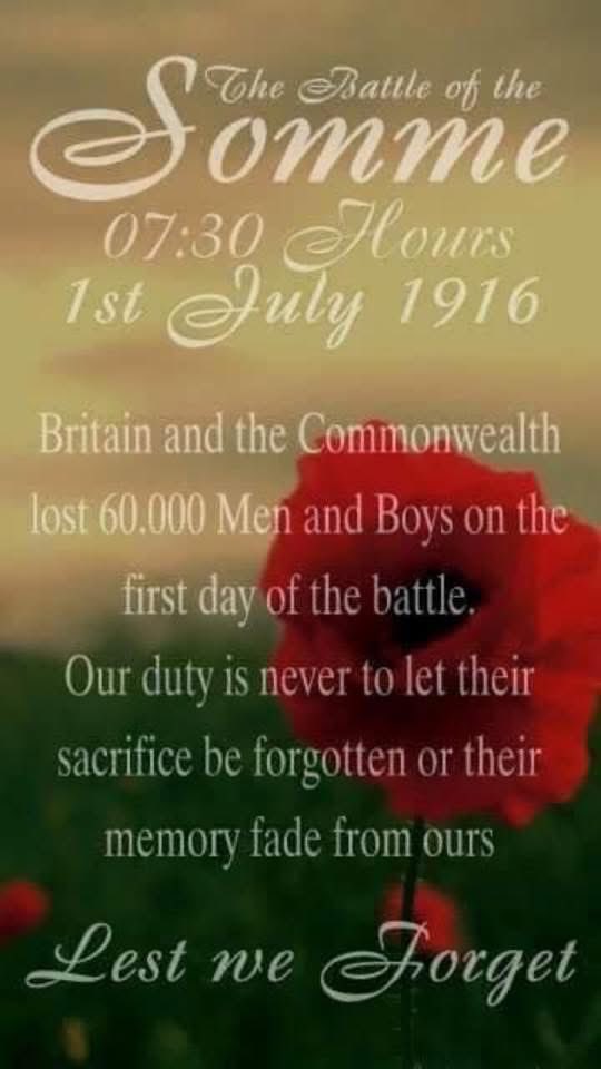 They shall grow not old, as we that are left grow old: 
Age shall not weary them, nor the years condemn. 
At the going down of the sun and in the morning 
We will remember them.