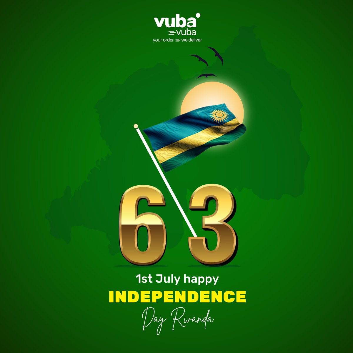 Happy Independence Day, Rwanda 🇷🇼

Today, we celebrate the strength, resilience, and unity of the Rwandan people. As we honor this significant day, we reflect on the journey of progress and prosperity that has shaped this great nation.