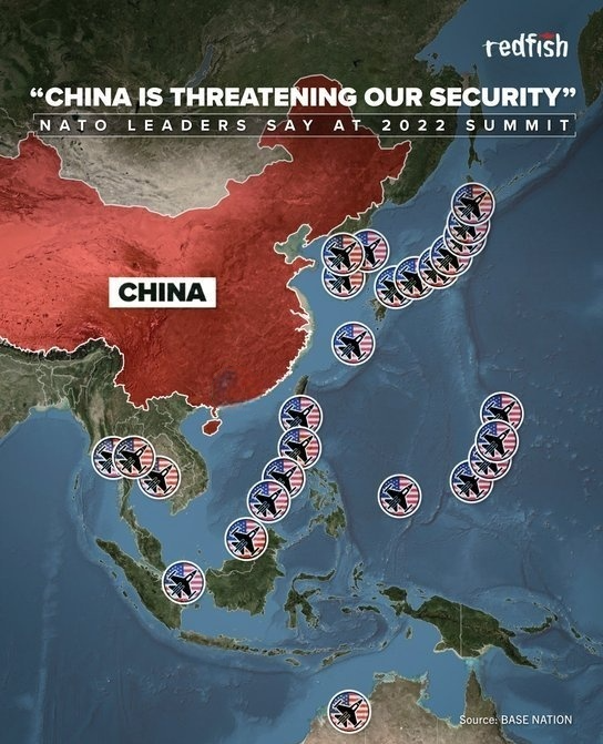 thinking_panda's tweet photo. NATO LEADERS - "CHINA IS THREATENING OUR SECURITY"

FUCK NATO https://t.co/HtKClLa5yk