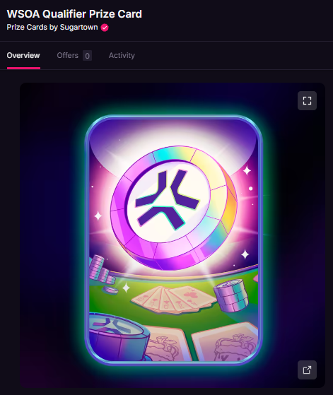 Thanks <a href="/visitsugartown/">Sugartown</a> , it was a great time. 
Who else has a WSOA qualifier ticket?  
♥️♠️♦️♣️
Wen main event..?  😅
<a href="/AbstractChain/">Abstract</a>