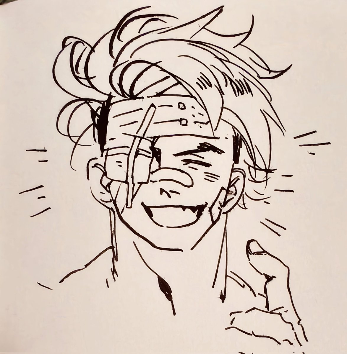 BerrySally520's tweet image. ❤️‍🩹😁：一点也不疼！
#LukeSullivan