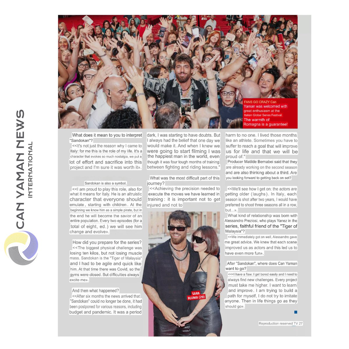 🇮🇹🗞️| TV Sorrisi e Canzoni - My #Sandokan will be superhero of the people. 

#CanYaman 

Translation to 🇬🇧 👇