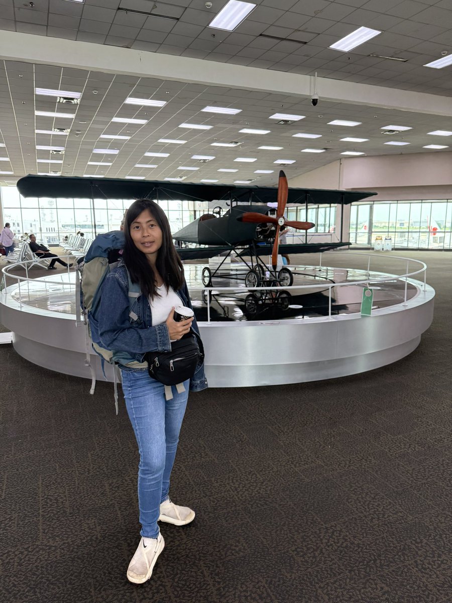 สนามบิน (sà-năam bin) = Airport

I’m at the Airport, going to Nakorn Phanom a city right next to the beautiful country, Laos. 

I’m happy to have found my passion so early. Language, Music, Travel + Love my husband.