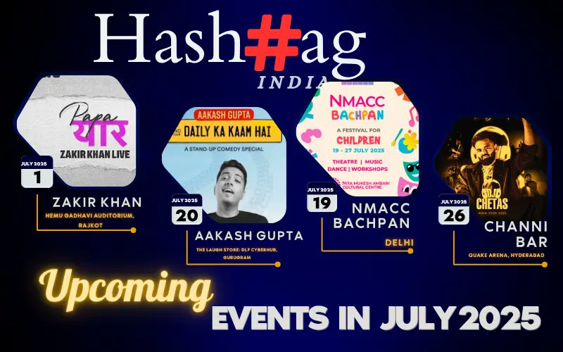 Upcoming Events in July 2025
Read click here: lnkd.in/gEKHbhuM
#hashtagmagazine #magazinecover #events #hyderabad #dehli #Rajkot #Gurugram
