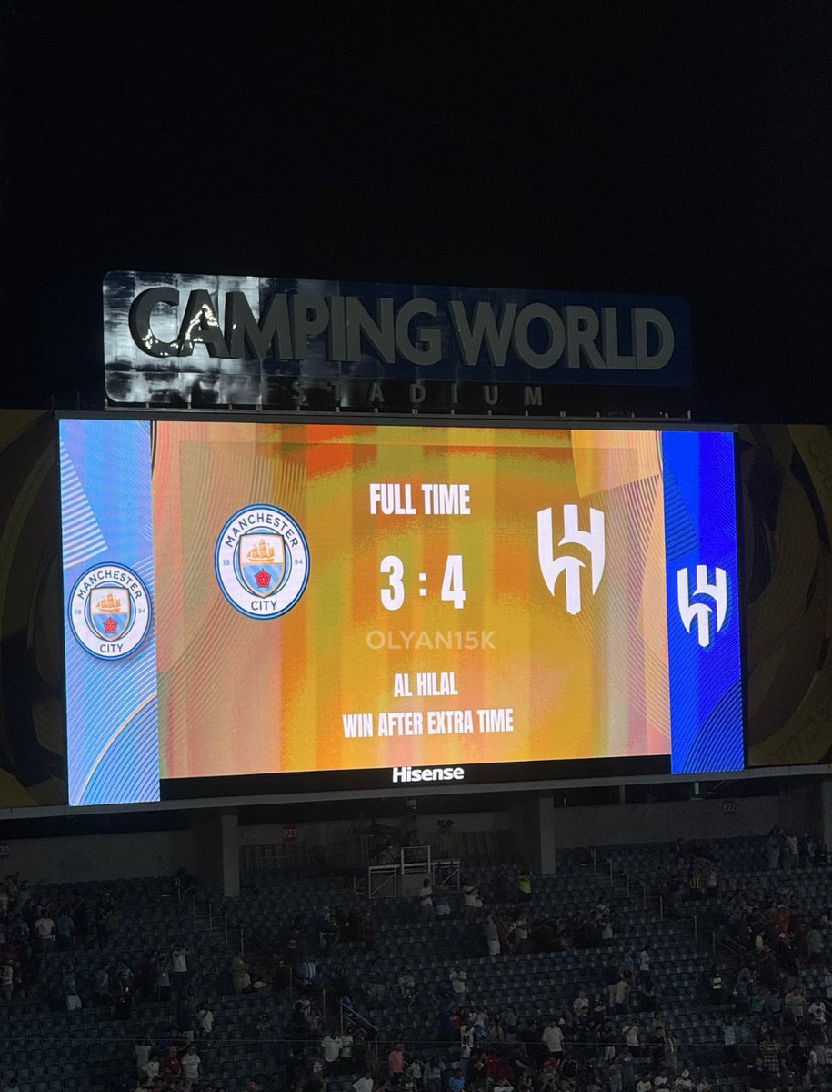 الهلال يُقصي مان سيتي فجرًا.. ويمضي نحو المجد!
عزيمة الصقور وروح الأبطال صنعت انتصارًا لا يُنسى في كأس العالم للأندية...
مبروك لجمهور الزعيم؛ النبض الحقيقي خلف المجد💙🤍 

#الهلال_مان_سيتي
#الهلال
#الزعيم