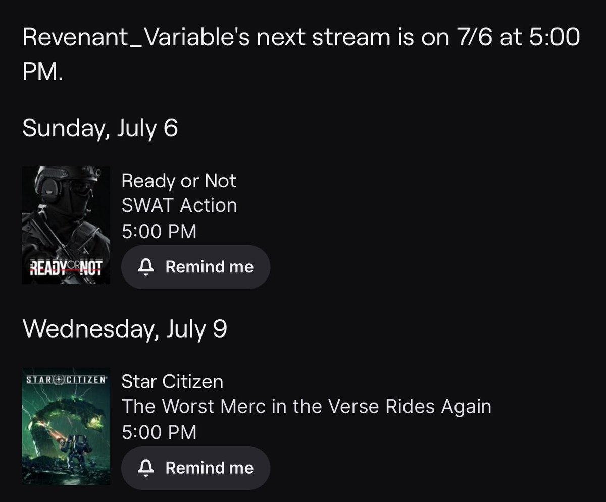 revvariable's tweet image. Twitch.tv/revenant_varia…
#PCGamer #TwitchStreamers #disabledveteran #militarygamer