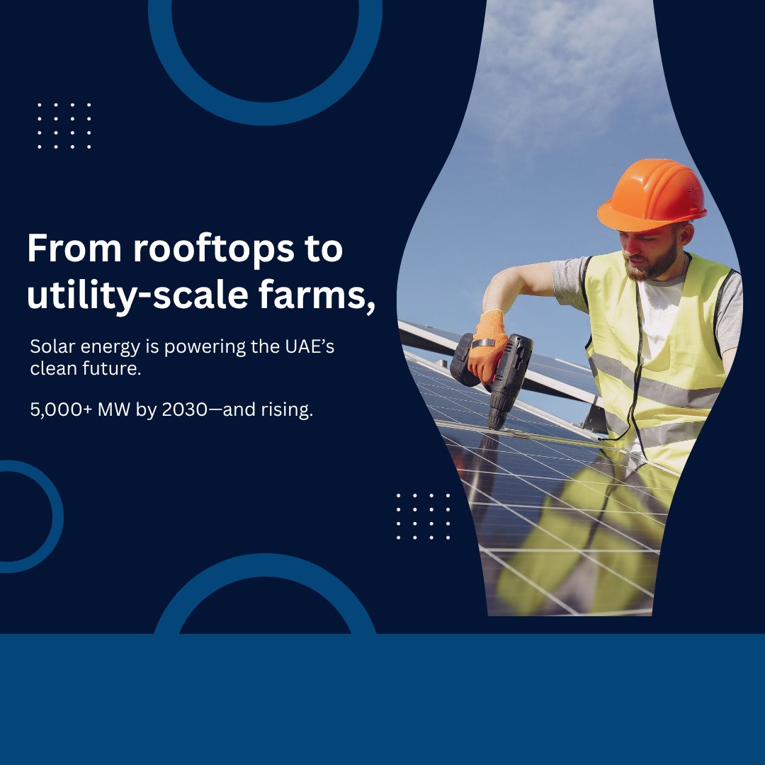 The UAE is fast becoming a global solar leader. With over 5,000 MW expected by 2030, clean energy is scaling like never before.

#SolarUAE #CleanEnergy #EnergyTransition #EtihadESCO