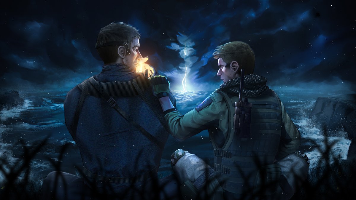 Captain of the Hound Wolf likes to go to the beach when there's a storm approaching, rumor has it that the distant lightning remind him of an old acquaintance.
#ResidentEvilVillage #ResidentEvil #ChrisRedfield #PiersNivans #Nivanfield #NivanfieldWeek2025