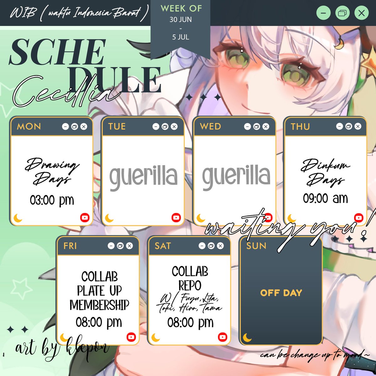 xcecillia_55's tweet photo. Hiii, Cecillia Hanarisuuu scheduleee UPPP! ❤︎     

「utaindorelay アカイト」- みきとP
🎶https://t.co/zQgq1O7pgC

 【 Hashtags ! 】 :        
#cecilliahanarisu (general)         
#NoteableC (LIVE)     
#illiaPaint (fanart)       
#CeBruh (Meme)       
#illiaclip (clip)

❤︎ https://t.co/15vkV1IcmG