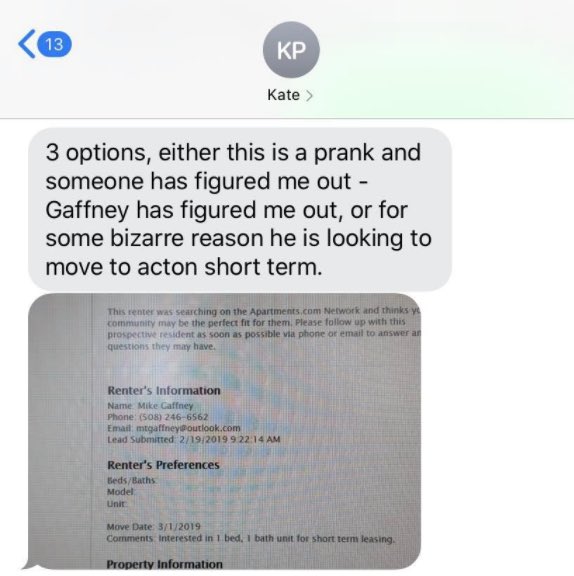 loungelizard (@loungelizard9) on Twitter photo You must be new here.
Kate Peter <a href="/MafiaMasshole/">Masshole Mafia</a> wished death via car crash upon Attorney Michael “revenge porn” Gaffney, among many other cruel things.
The “attacks” against her are well deserved. You must be new here.
Kate Peter <a href="/MafiaMasshole/">Masshole Mafia</a> wished death via car crash upon Attorney Michael “revenge porn” Gaffney, among many other cruel things.
The “attacks” against her are well deserved.