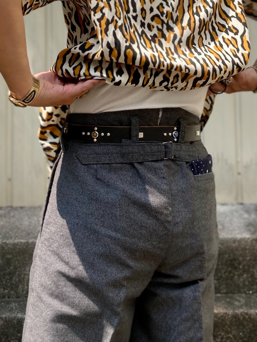 1950s style leopard print outfit.🐆 ・S/S Open Shirt“VINCENT'S LEO