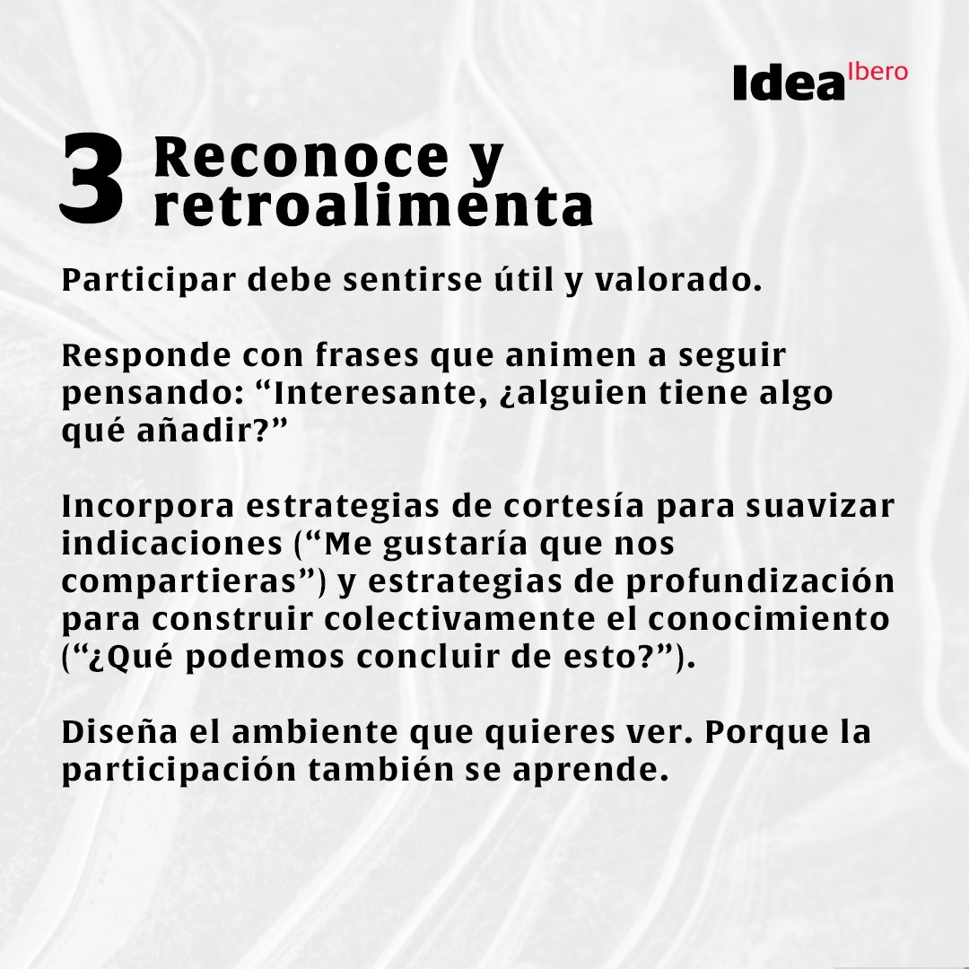Estrategias para fomentar la participación activa en el aula universitaria
Imágenes: <a href="/IDEAIBERO/">IDEA IBERO</a>