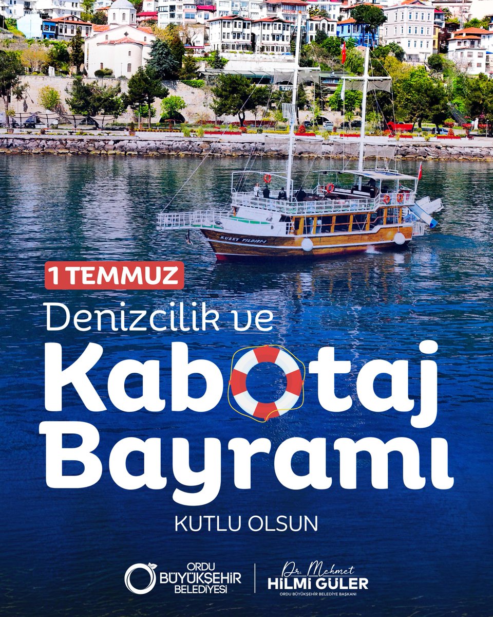 Denizler, zenginlik, güç ve egemenliktir!

Bizler, mavi vatanımızın değerini biliyor ve denizlerimize olan sevgimizi bu özel günde tüm dünyaya haykırıyoruz!

Bu duygu ve düşüncelerle denizlerimizin serüveninin ve özgürlüğünün simgelendiği, 1 Temmuz Denizcilik ve Kabotaj