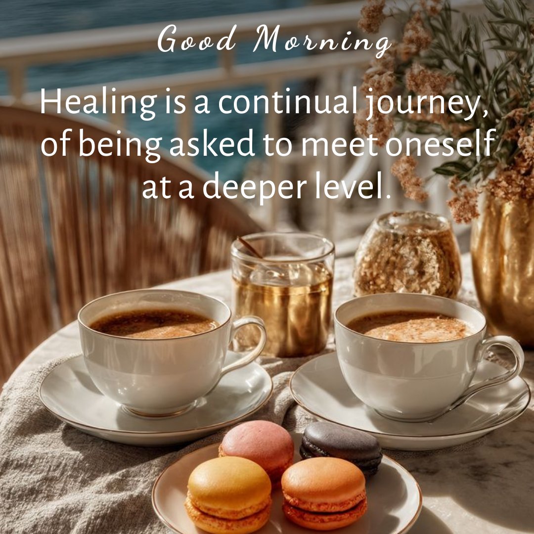 Healing is an ongoing process of growth, transformation &amp; self-discovery. There's no final destination or endpoint to healing. It's a dynamic process of evolving and becoming a new, healed version of oneself. 
Good morning. Have a blessed day😊🙏🙏