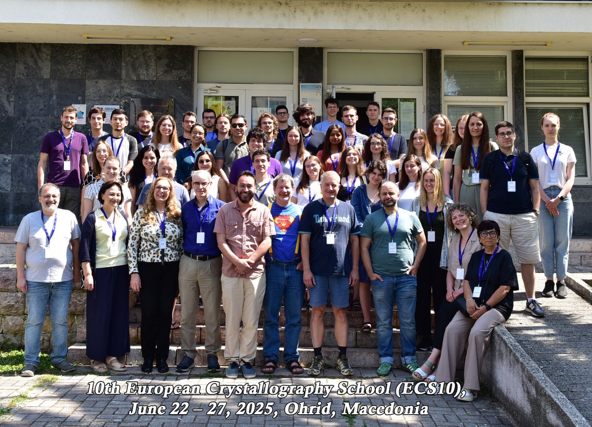 We want to extend our heartfelt thanks to our amazing lecturers and the students who attended the 10th European Crystallographic School (ECS10), which we organized in the beautiful historical resort town of #Ohrid, N. Macedonia. It was a week filled with #crystallography,