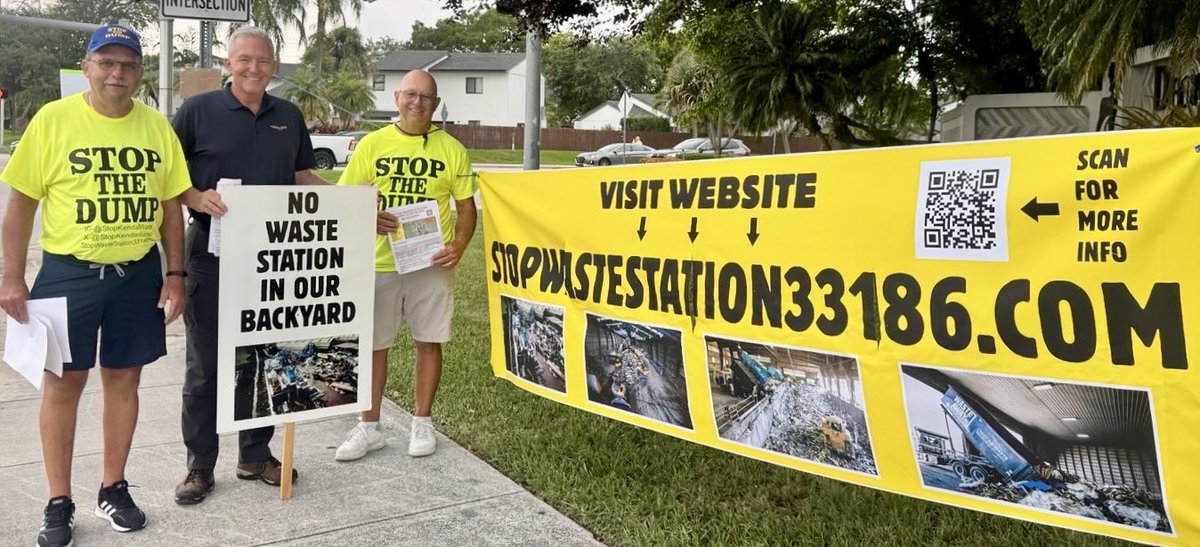 PhilEhr's tweet photo. 🚨@stopkendallwaste has rallied our #Kendall neighbors to stop the reckless plan to dump a waste transfer plant next to Tamiami Executive Airport. These families chose Kendall to raise their kids in a safe, healthy neighborhood. They built their lives here.

For too long, Kendall has been treated like Miami-Dade’s bargaining chip — unincorporated, overlooked, and ripe for developers and their pay-to-play enablers.

Kendall is not a dumping ground. Kendall is not second-class. Kendall is not for sale.

I’m with @stopkendallwaste and every family in Kendall. We won’t let greedy hands turn our community into a landfill. 

#StopKendallWaste #MiamiDade #Community #StopTheDump