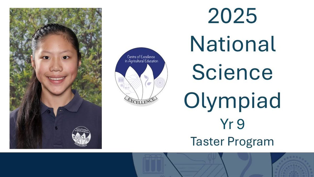 Congratulations to Cathy, who has been offered the opportunity to partake in the National Taster Program for the Science Olympiad. This offer was made based on her recent performance in the Science Olympiad test program. <a href="/NSWEducation/">NSW Dept of Education</a> <a href="/mccallumtp/">Tim McCallum</a> <a href="/dizdarm/">Murat Dizdar</a>