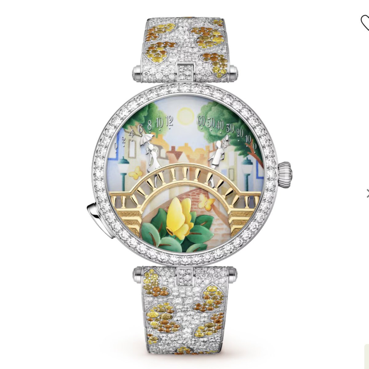 こんなベルトのデザインもあるのですね…！VCAのハイジュエリーは、通常ラインに落とし込まない華やかで独創的なデザインな素敵🍀この芸術の世界に尊敬✨