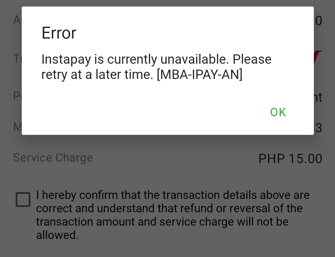 migoldie's tweet photo. hello @LBP_Official is there a notice po about your InstaPay service po??? thank you https://t.co/54Z8CLqWCc