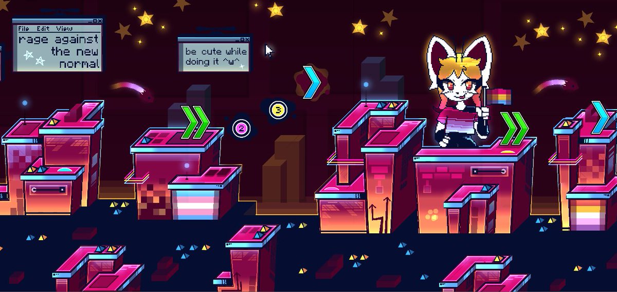 I made this on the 1.9GDPS, for Pride Month!!!
4 col channels +3dl, no layering, etc.

The level is out now on 2.2 (122084700)