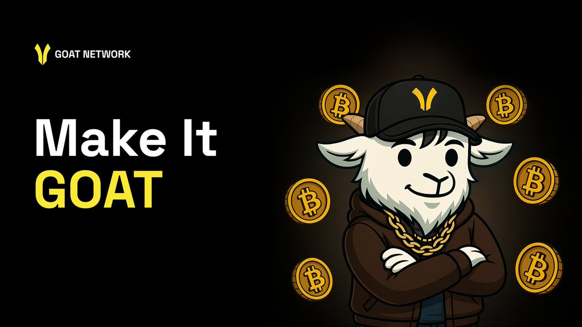We are calling all creators 🐐 Show us what #GOAT really means in #Bitcoin  style. 💰 10 USDT reward for top picks. Turn Bitcoin, GOAT logo or mascot,  and that “the Greatest