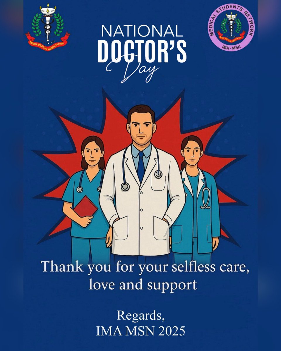 On National Doctors Day, IMA MSN proudly commemorates A Big Thank You to Doctors, our members, supporters, and contributors.

Wishing All Doctors, Happy National Doctors' Day