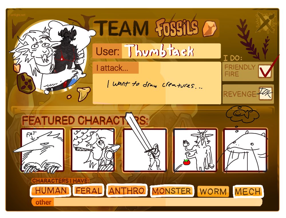 crack_on_jack's tweet image. I forgor artfight.net/~ThumbTack