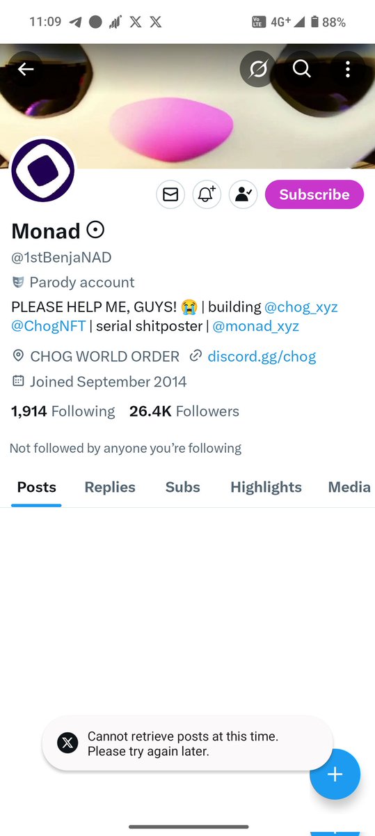 Everyone, let’s rally to unlock our bro <a href="/1stBenjaNAD/">Monad ⨀</a> ASAP!

Drop a #FREEBENJA in the comments to bring him back stronger.

Bros stand for bros. Let’s do this. 💪💜