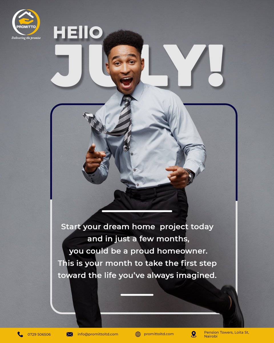 PromittoLtd's tweet image. A new month is the perfect time to make your dreams a reality. Start your home construction journey with Promitto Limited today! With just 30% of your total project cost, your dream project can kick off immediately. We’ll fund the remaining 70%, 
call: 0729506506