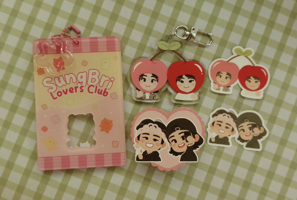 's tweet image. sungbri stuff from @jaembfe !! 🩷 super cuteeee 🥹 tysm~ 🫶🏻