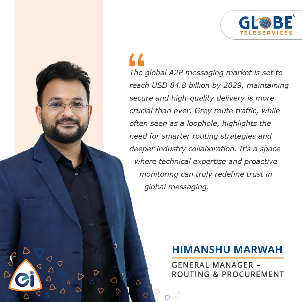 GTeleservices's tweet image. Our General Manager – Routing &amp;amp; Procurement, Himanshu Marwah, shares his insights on the impact of grey routes in A2P messaging.​

#messaging #sms