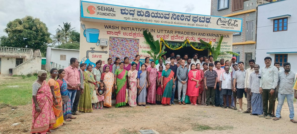 S M Sehgal Foundation (@smsehgalfdn) on Twitter photo 2 RO units were handed over in #Kolar under #SMSF's WASH Project with financial support from The <a href="/CocaColaCo/">The Coca-Cola Co.</a> Foundation. Over 120 villagers joined the celebration and pledged to maintain the units, ensuring #safe & #clean #drinkingwater for all.
#WASH #Water #Sustainability 2 RO units were handed over in #Kolar under #SMSF's WASH Project with financial support from The <a href="/CocaColaCo/">The Coca-Cola Co.</a> Foundation. Over 120 villagers joined the celebration and pledged to maintain the units, ensuring #safe & #clean #drinkingwater for all.
#WASH #Water #Sustainability