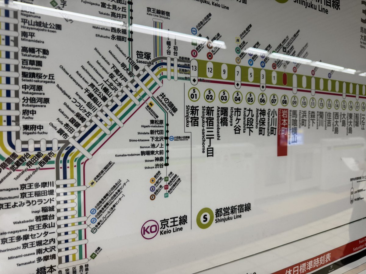 なんで都営新宿線の路線図にはわざわざ井の頭線を書くんだろう 「都営
