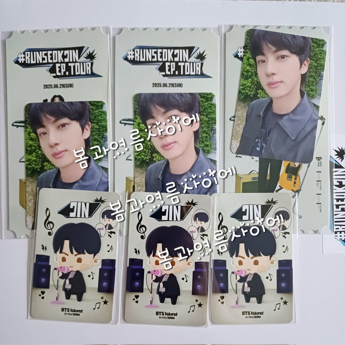 #RUNSEOKJIN_EP.TOUR in GOYANG_LIVE PLAY' JAMSIL
BTS GLOBAL OFFICIAL FANCLUB ARMY ZONE SPECIAL GIFT SELL

방탄소년단 석진 잠실 라이브 플레잉 
아미존 포카 양도 
포카+티켓+인더섬 12.5

김석진 런석진 잠실 라뷰 포토카드 라플 달려라석진 달석 투어 콘서트 콘 WTS JIN  PHOTOCARD POCA PC