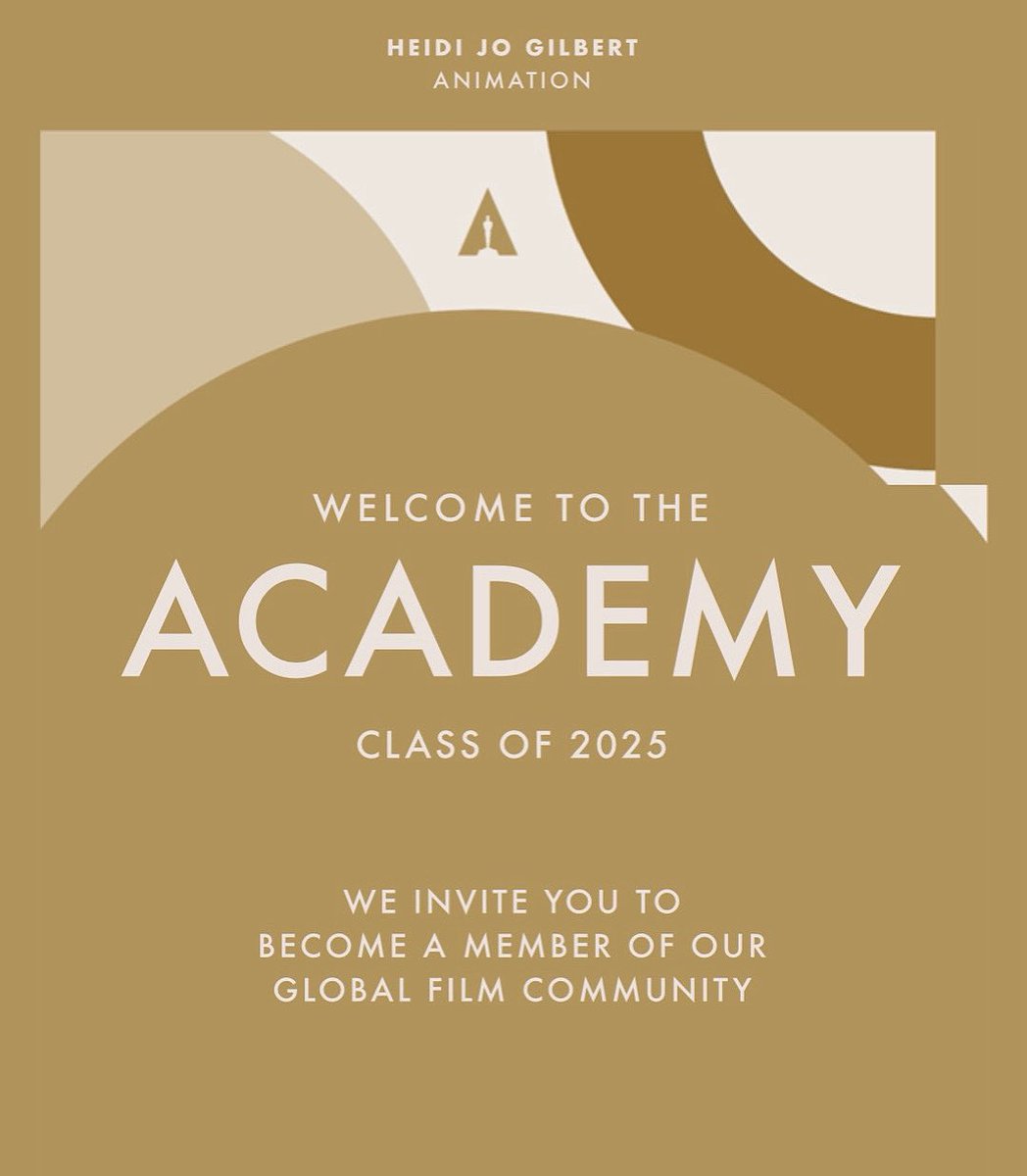 Got some exciting news from the Academy this week ☺️ 

I have to really thank Chris Sanders, Joel Crawford, and Jerry Schmitz for all of their support in this.  So excited to be a part of it!