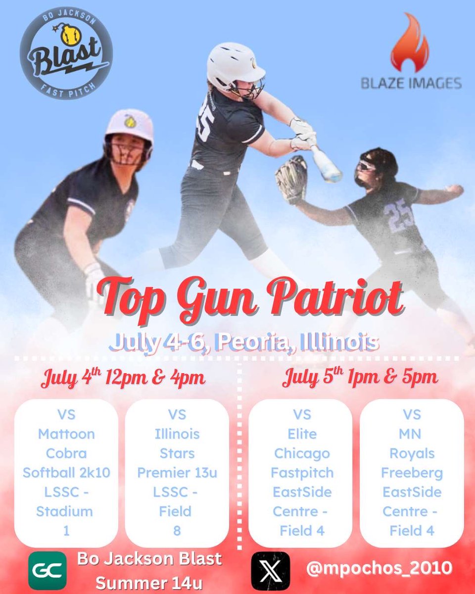 Madeline Pochos 2029 (@mpochos_2010) on Twitter photo Come out and support our team, Bo Jackson Blast 14u in Peoria, Illinois! Thank you so much <a href="/sammahoney2028/">Samantha Mahoney</a> for making this awesome flyer!
<a href="/2010BoBlastIL/">Bo Jackson Blast 2010</a> Come out and support our team, Bo Jackson Blast 14u in Peoria, Illinois! Thank you so much <a href="/sammahoney2028/">Samantha Mahoney</a> for making this awesome flyer!
<a href="/2010BoBlastIL/">Bo Jackson Blast 2010</a>