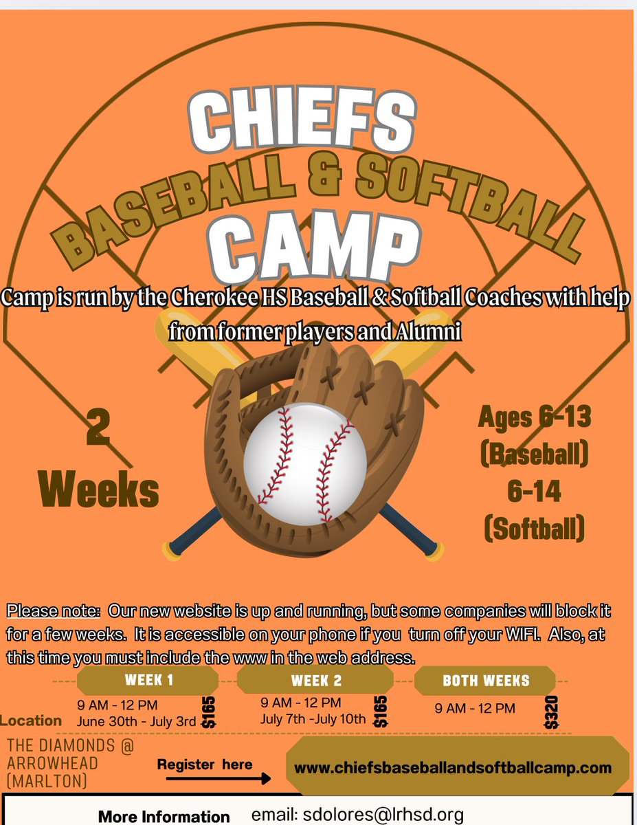 DarrenDegaetano's tweet image. Have a youth baseball or softball player in South Jersey and looking for a camp? Still time to sign him or her up for week two.

This camp is run and overseen by the baseball coaches from Cherokee High School, 2025's Group IV State Champions!
@Chiefsstylebas1 @sd14 @McGurkSports