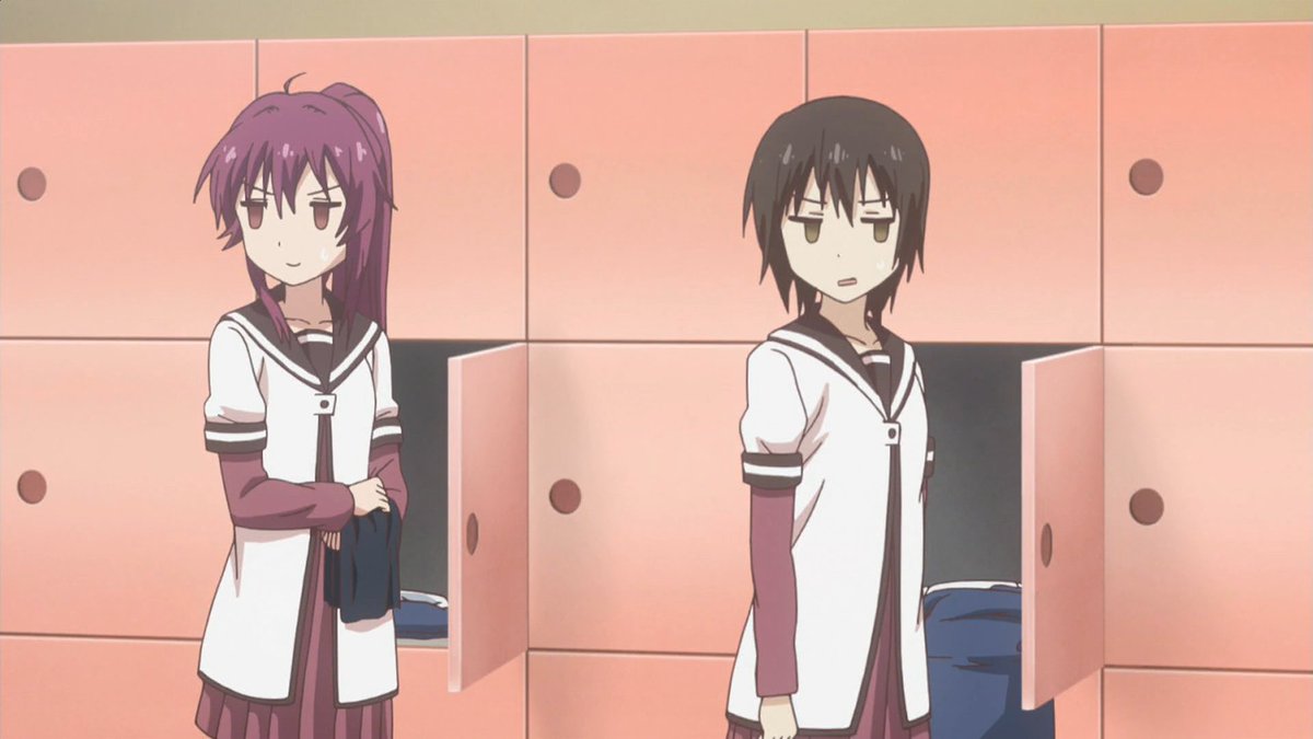 YuruYuriOOC's tweet image. POV: they discovered they are both have a crush into the same girl 馃巰馃挍馃挋