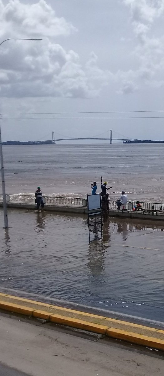 Crecida del río Orinoco en agosto de 2018, año en que su nivel llegó a 18,34.