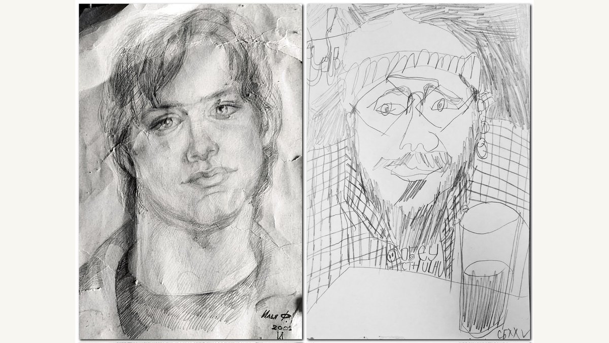 39. Birthday boy.

2001/2025

Left drawing: Irina Kolesnikova
Right drawing: Stepan Brand

 #israel #jerusalem #birthday #drawing #art