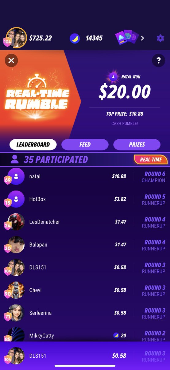 Brian Marchiano (@dls151) on Twitter photo Solid return in the <a href="/tallyup/">TallyUP! | Tournament for billions.</a> Real Time Rumble try saying that fast 3 times Solid return in the <a href="/tallyup/">TallyUP! | Tournament for billions.</a> Real Time Rumble try saying that fast 3 times