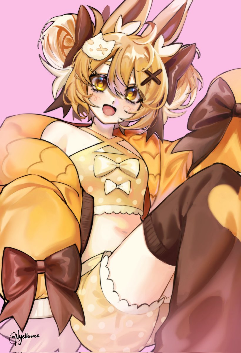 Nyellowee's tweet image. For @EmeraldKitty_ 🩷